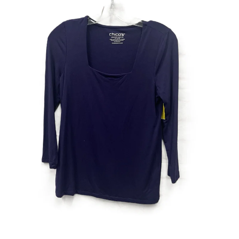 Markdowns Top Long Sleeve By Chicos In Purple, Size: Xs