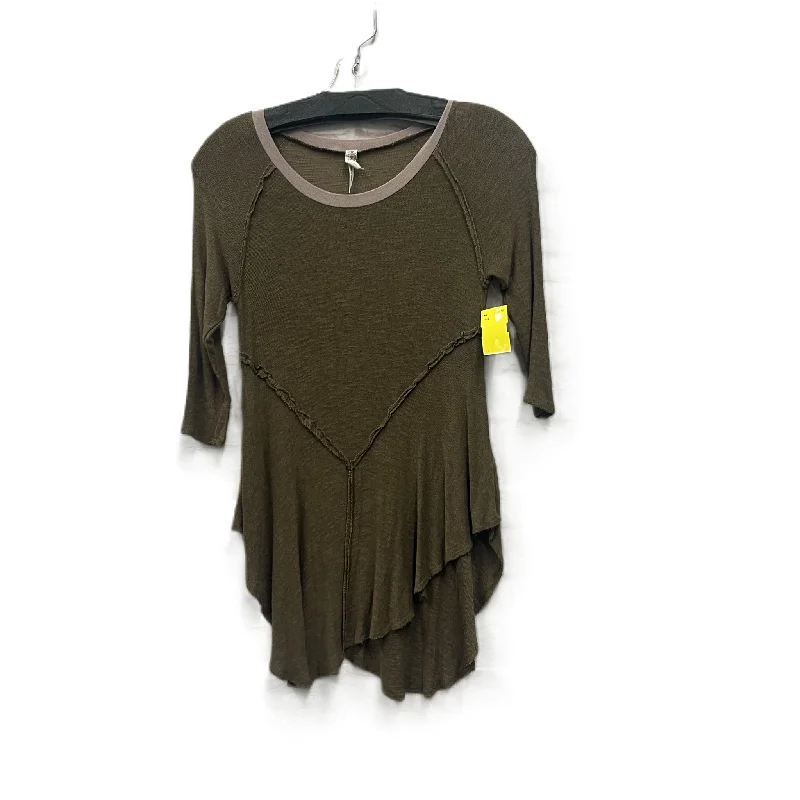 Friends and Family Sale Top Long Sleeve By Free People In Brown, Size: Xs
