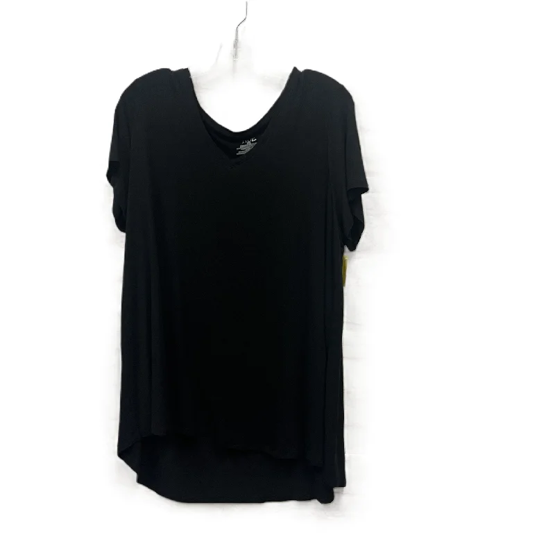 Shop and Save Top Short Sleeve By Hue In Black, Size: 1x