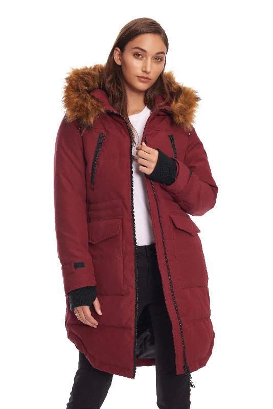 Limited Quantity UKON | WOMEN'S VEGAN DOWN (RECYCLED) DRAWSTRING PARKA
