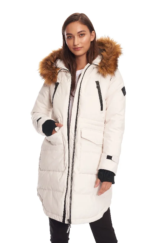 Buy More, Save More UKON | WOMEN'S VEGAN DOWN (RECYCLED) DRAWSTRING PARKA