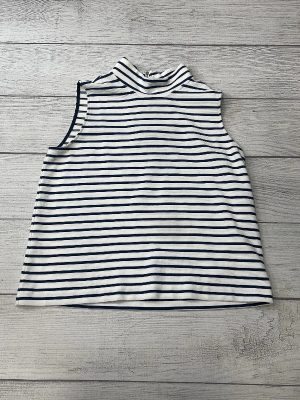 Early Access White Blue Top Sleeveless Vineyard Vines, Size L