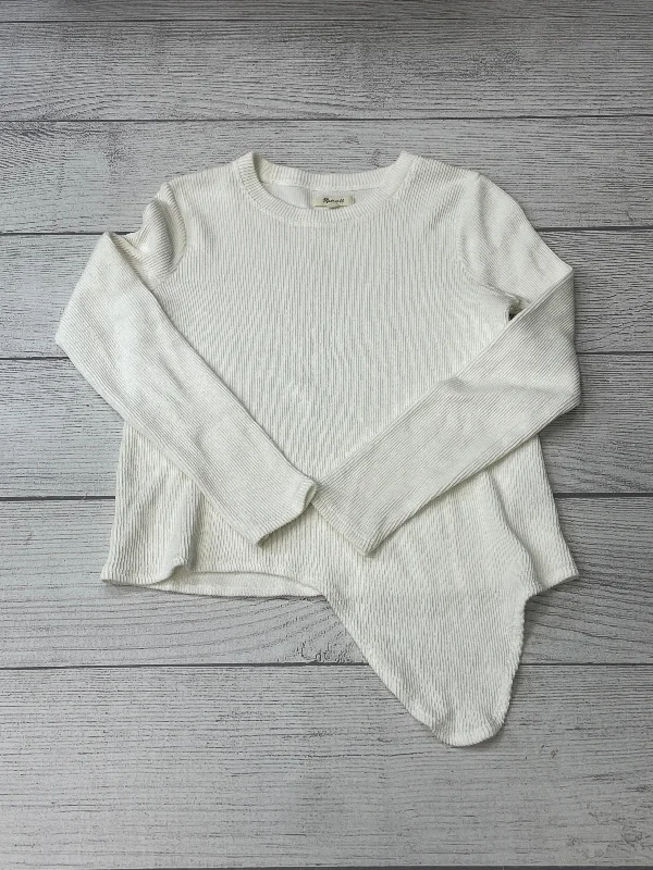 Closeout Sale White Top Long Sleeve Madewell, Size S