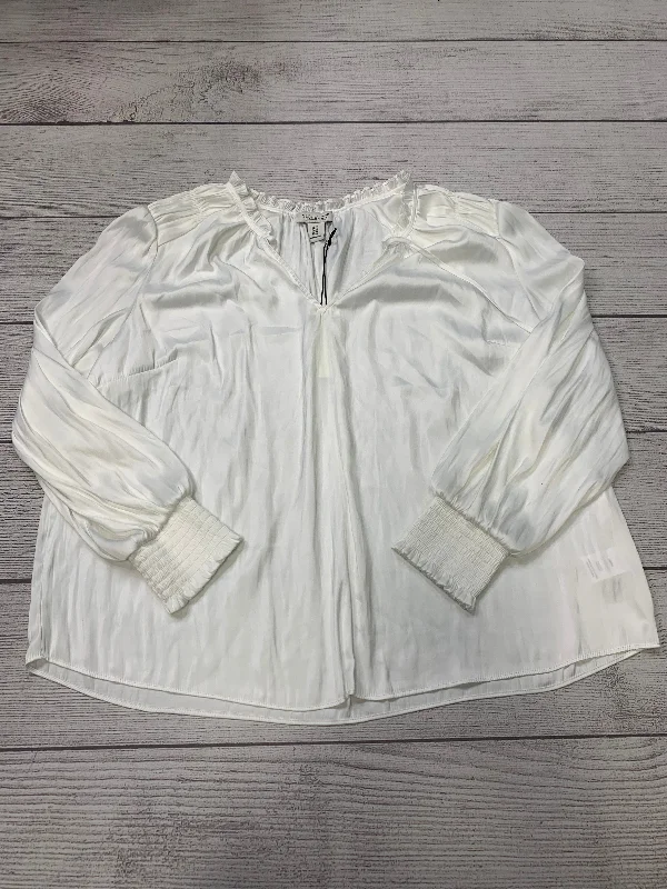 Mega Sale White Top Long Sleeve Rachel Zoe, Size 1x