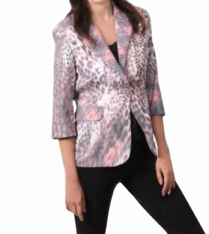 Bargain Blast Wild Wanderlust Blazer In Cream/pink