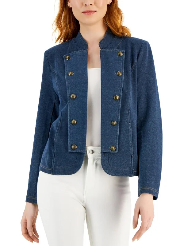Special Offer Womens Deim Button Down Denim Jacket