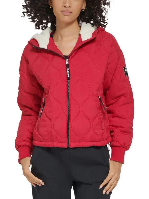 Exclusive Preview Womens Hooded Cold Weather Quilted Coat