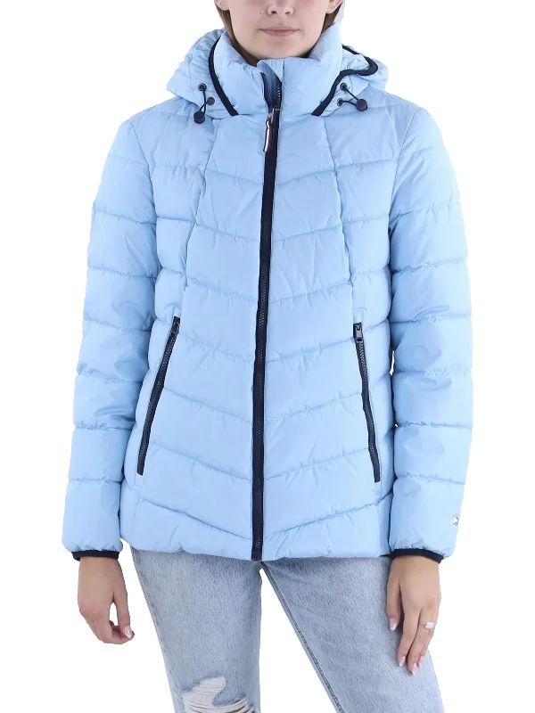 While Supplies Last Womens Insulated Hooded Puffer Jacket