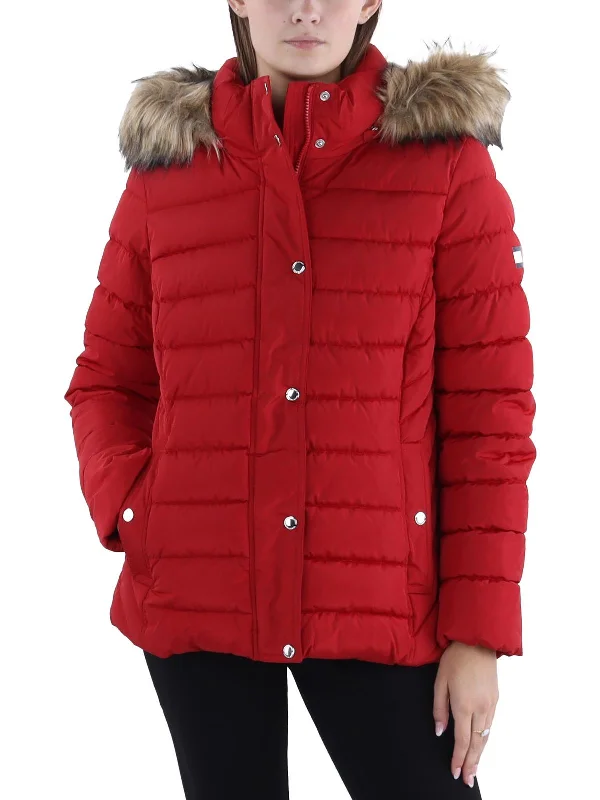 Super Sale Womens Insulated Removable Hood Puffer Jacket