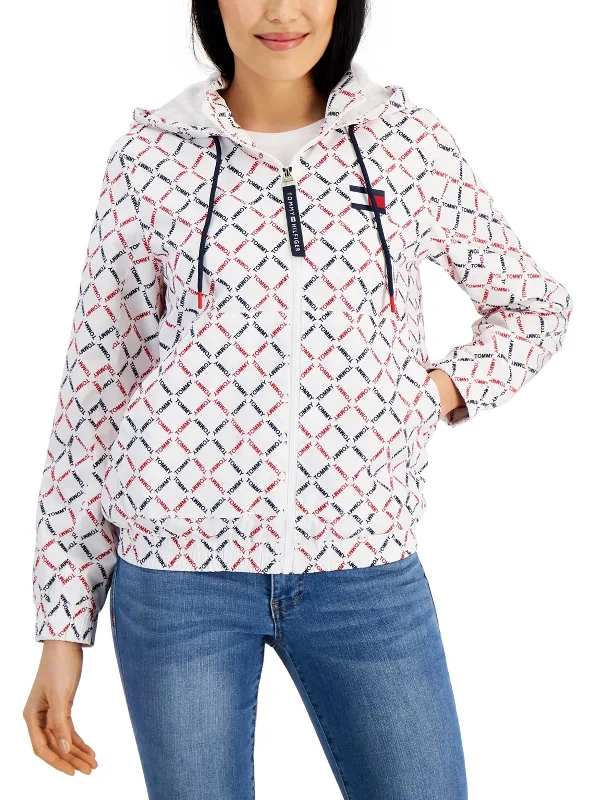 Mega Sale Womens Lightweight Hooded Bomber Jacket
