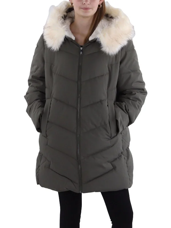 Fantastic Offers Womens Quilted Hooded Parka Coat