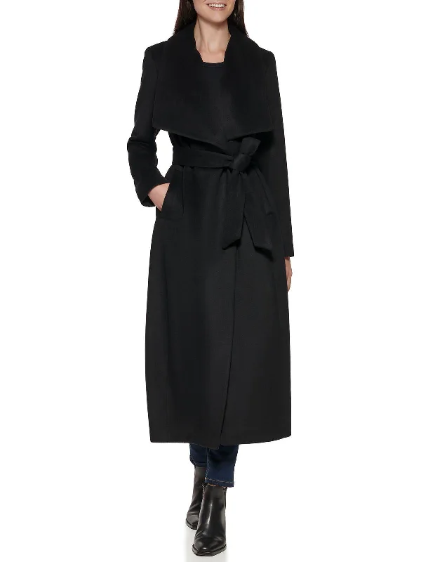 Super Savings Womens Wool Blend Belted Wool Coat