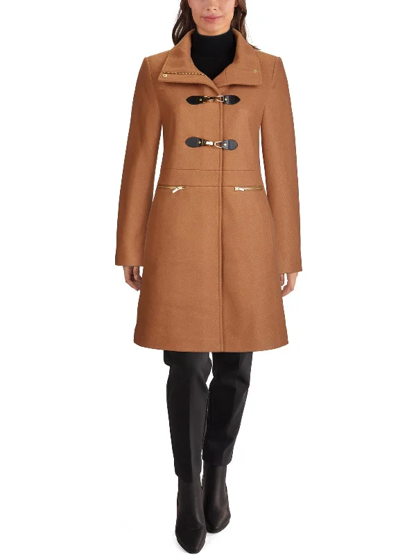 Massive Deals Womens Wool Blend Buckle Wool Coat