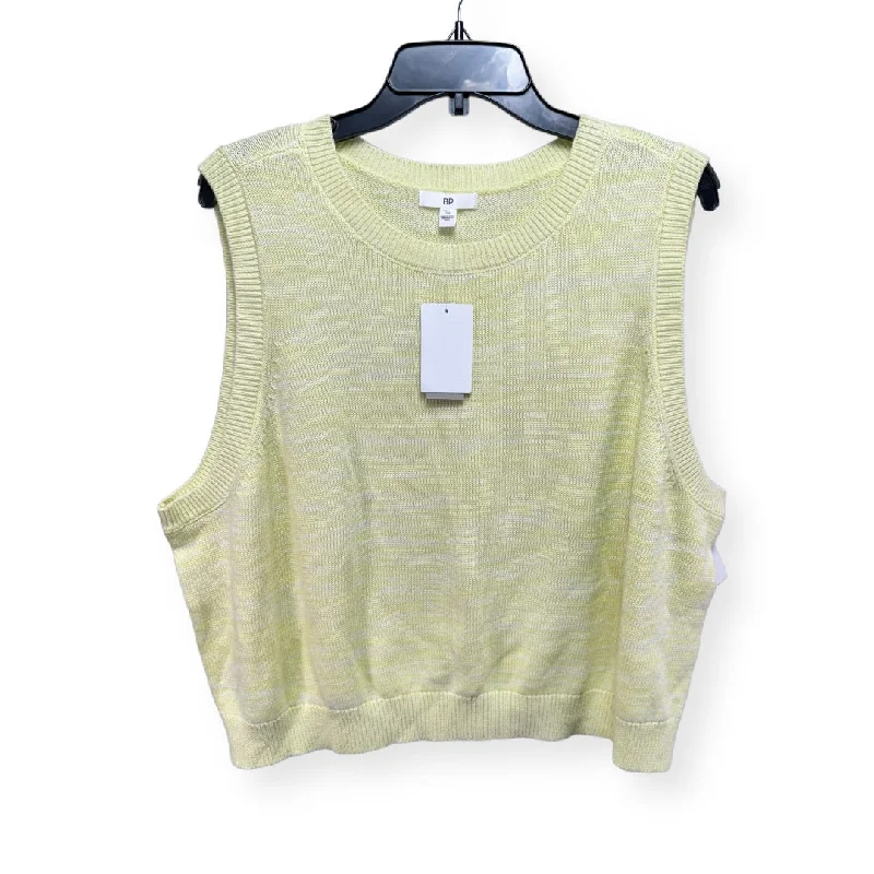 Extra Discounts Yellow Top Sleeveless Bp, Size 3x