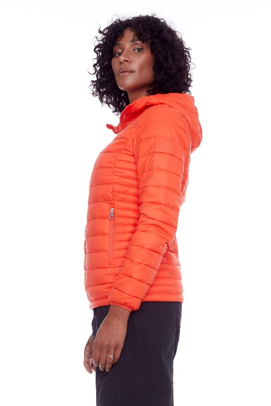 Value Deals YOHO LADIES' | WOMEN'S VEGAN DOWN (RECYCLED) LIGHTWEIGHT PACKABLE PUFFER