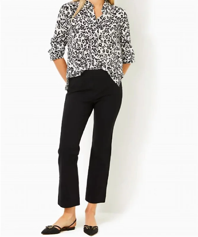 Lowest Price 28" Christabel Ponte Crop Flare Pant In Black