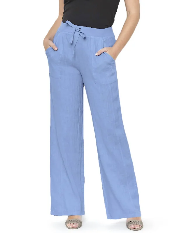 Online Specials Amalfi Linen Pant In Blue