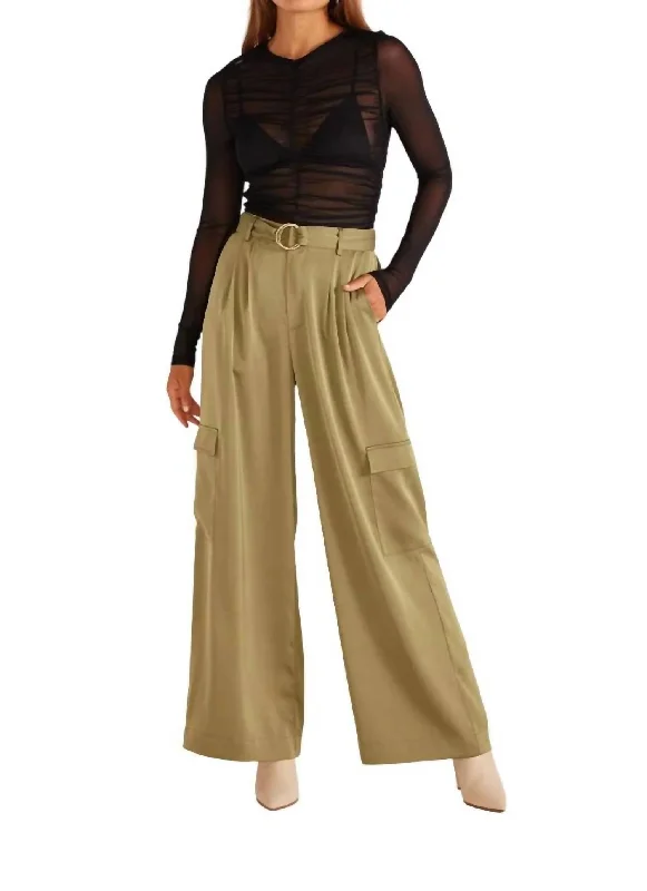 Deal Zone Anissa Pant In Khaki