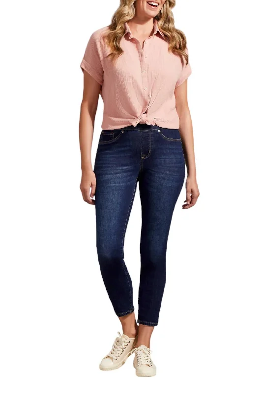 Don't Wait Audrey Pull On Jeans In Deep Ocean