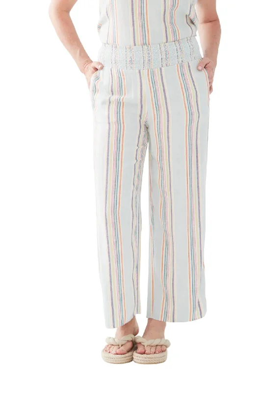 Deal Alert Beachy Stripe Pull On Pant In Multi