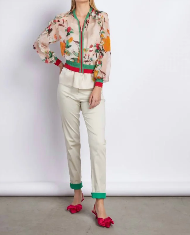 Low Prices Beige & Green Pant In Khaki 420