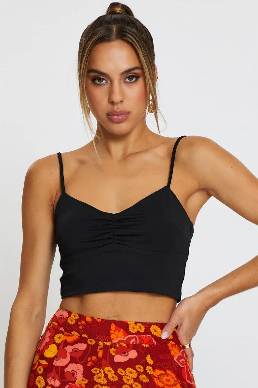 Huge Discounts Black Crop Top