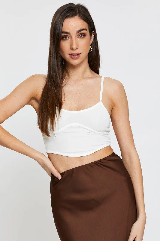 Online Only Brown Crop Top