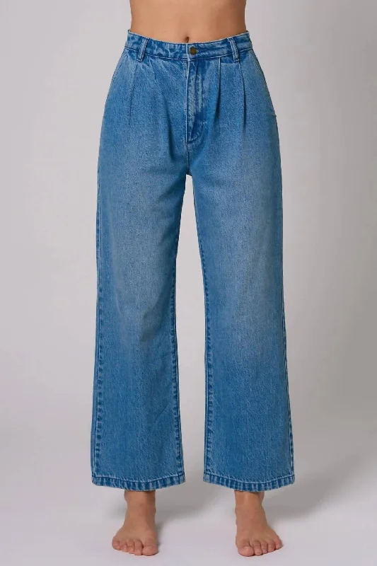 Sneak Peek Sale Chloe Pleat Pants In Azure