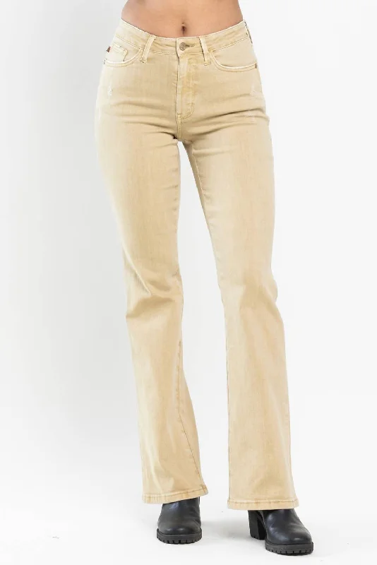 Super Sale Clarksville Mid Rise Slim Bootcut In Khaki