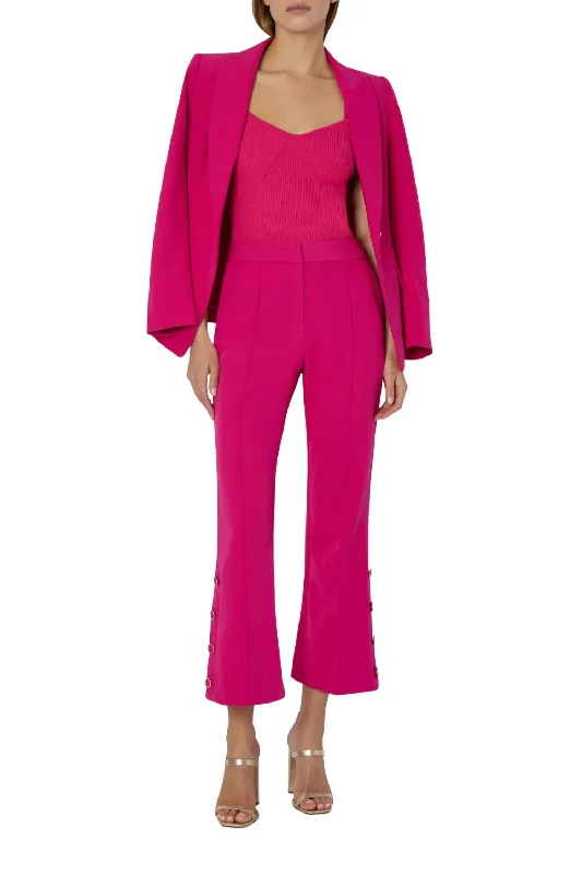 Special Promotion Cropped Flare Pant In Fucsia