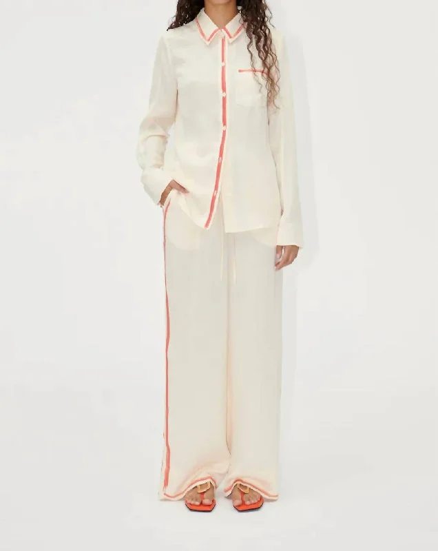 Huge Discounts Emi Pant In Tangerinepaintbrush