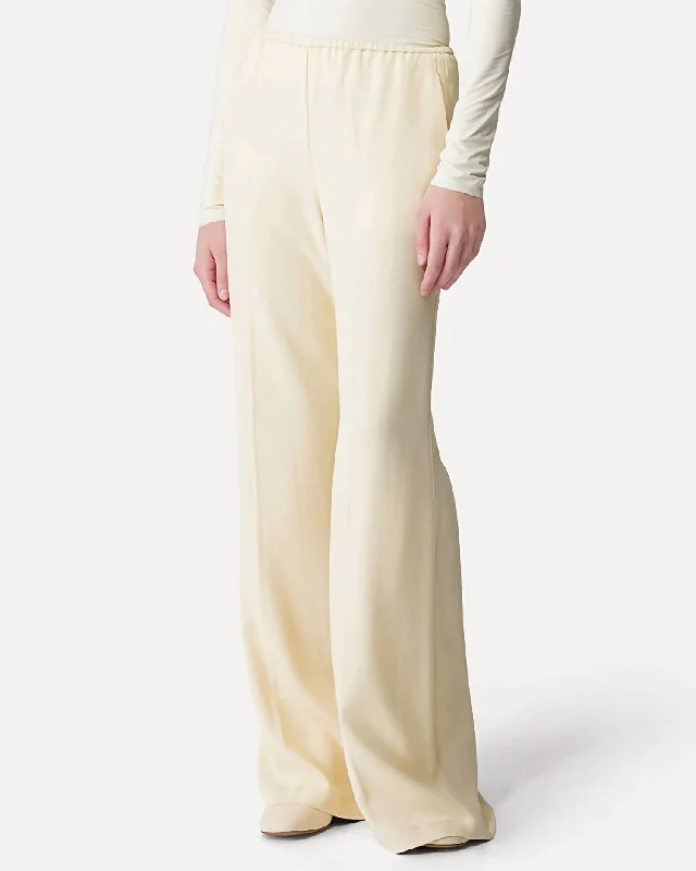 Price Meltdown Flared Trousers In Stretch Crêpe Cady In Batida