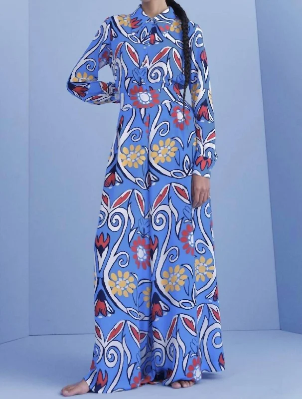 Lowest Prices Gaspar Wide Leg Pants In Blue Multi