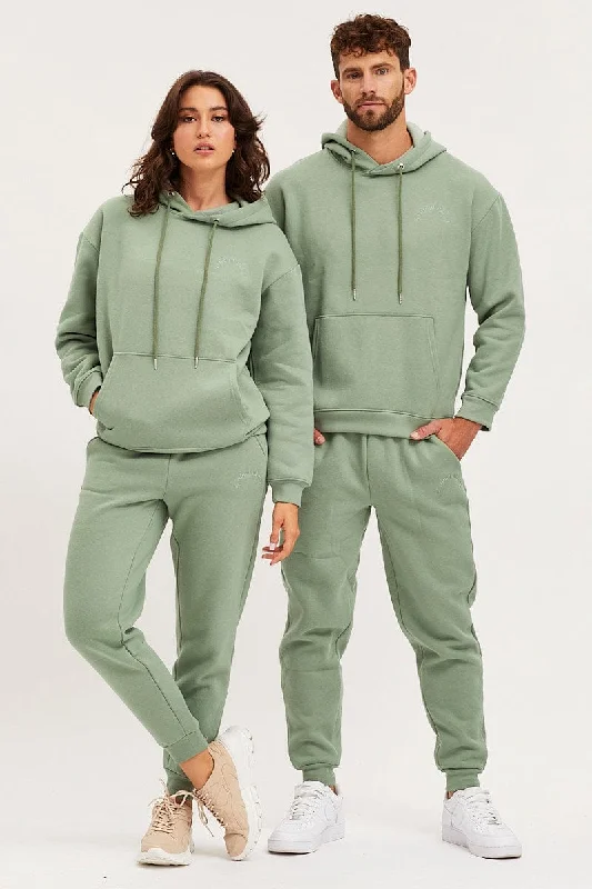 Don't Wait Green Unisex Sweatshirts Long Sleeve Oversized Hoodie