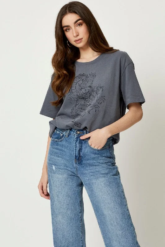 Epic Deals Grey Dragon T-Shirt