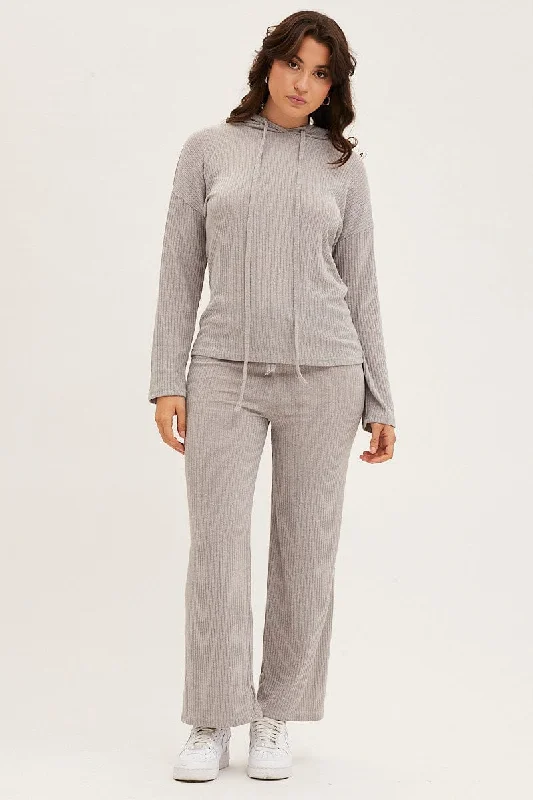 Bargain Prices Grey Hoodie Loungewear Set