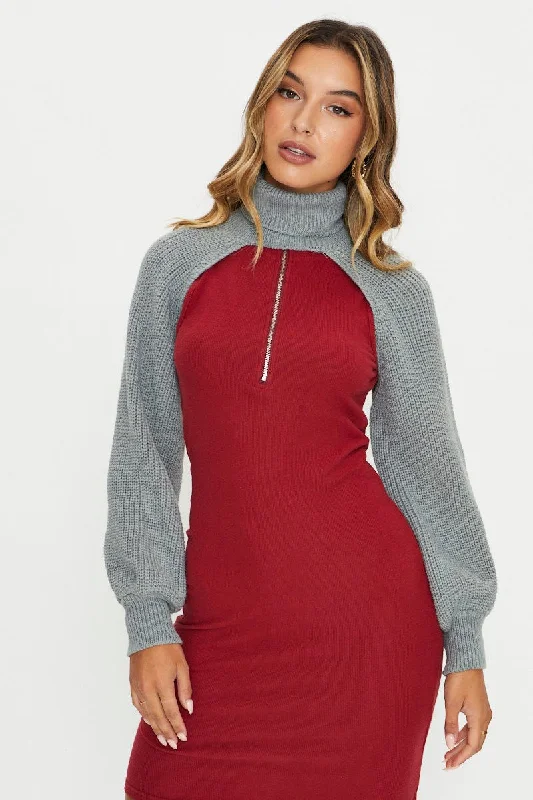 Buy Now Grey Jumper Roll Neck