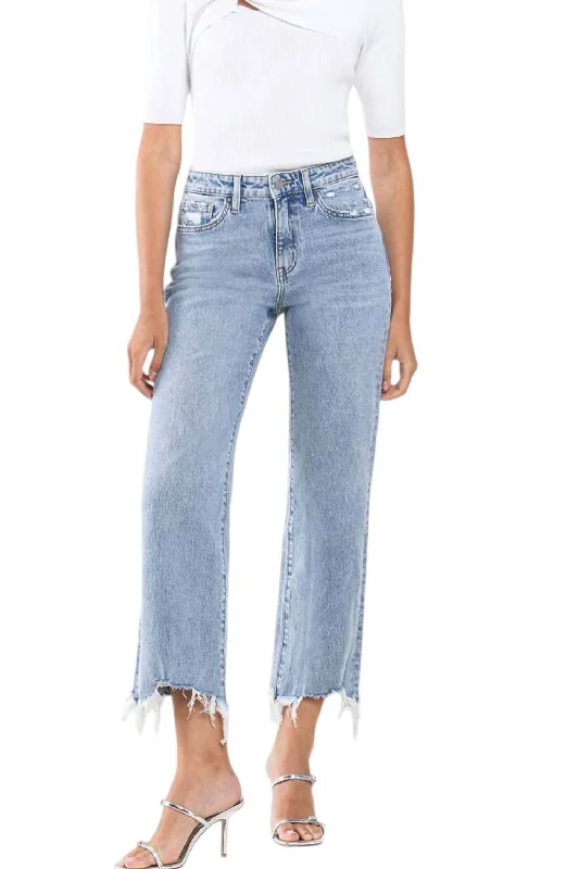 Unmissable Offer High Rise Dad Jean In Medium Blue