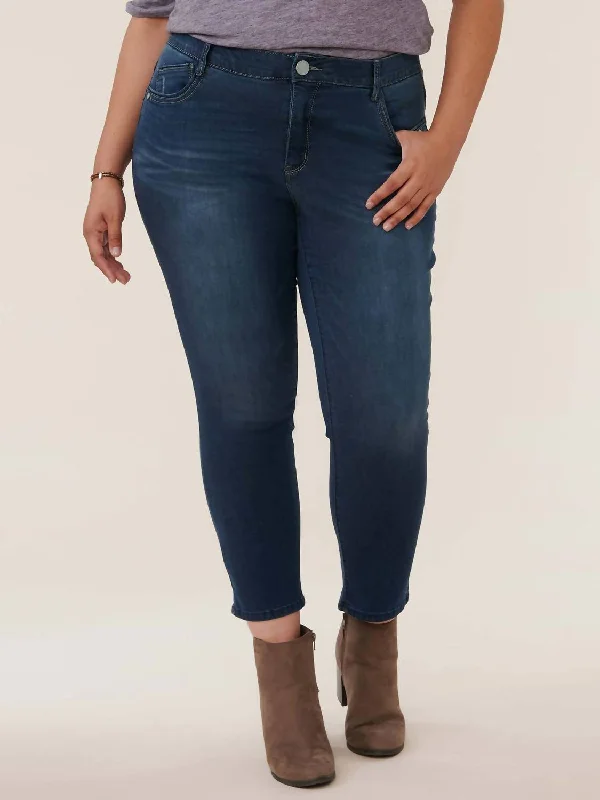 Quick Sale High Rise Skinny Jeans - Plus Size In Blue Artisanal Denim