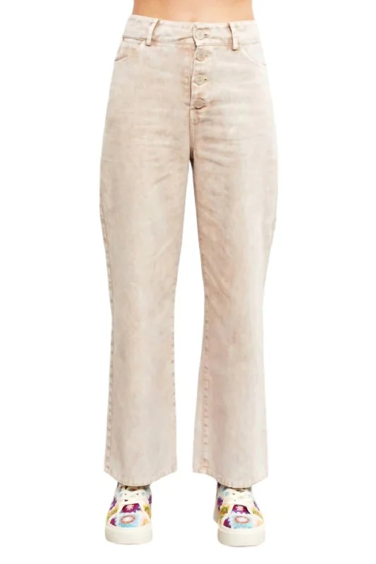 Limited Time James Wide Leg Pants In Milk Tea