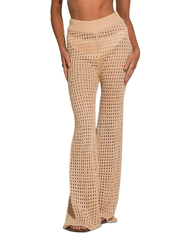 Reduced Prices Kalena Crochet Pants In Natural