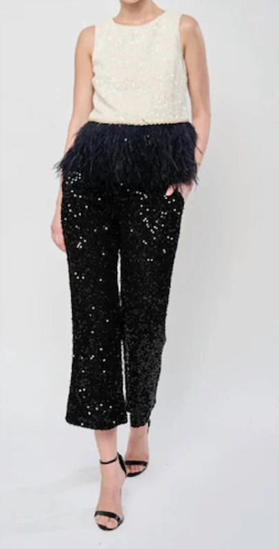 Price Rollback Kelsey Pant In Black Sequin