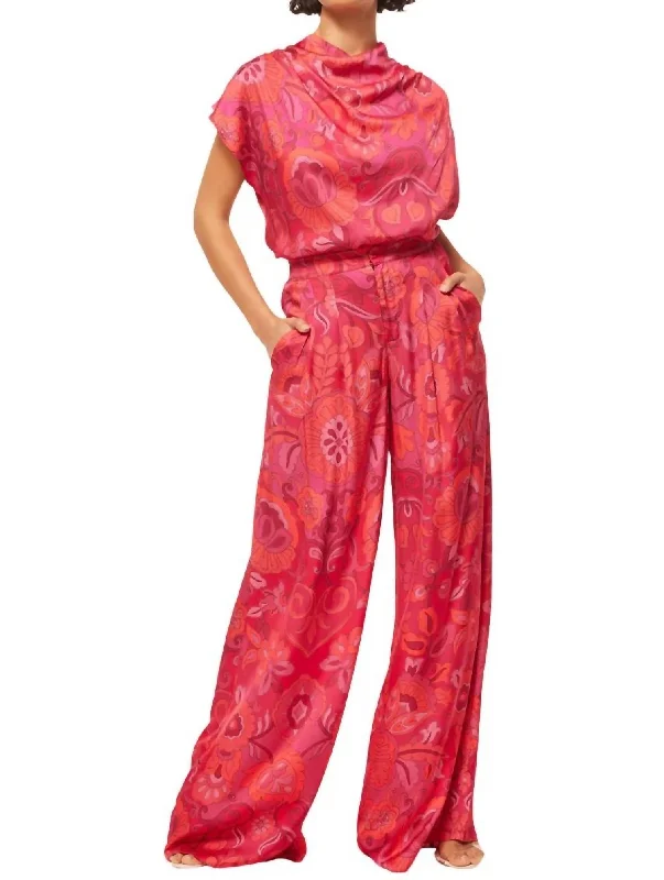Value Deals Lemor Pant In Flora Corsica Fuchsia
