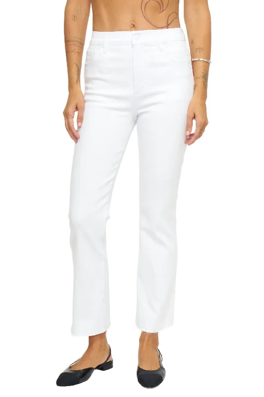 Can't Miss Lennon High Rise Cropped Pants In Cloud Vintage