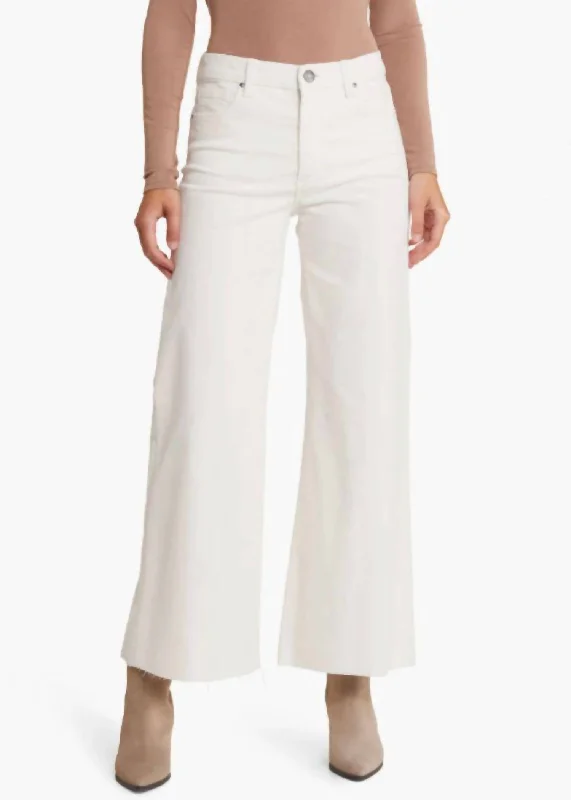 Online Only Meg High Rise Fab Ab Raw Hem Denim Jeans In Optic White