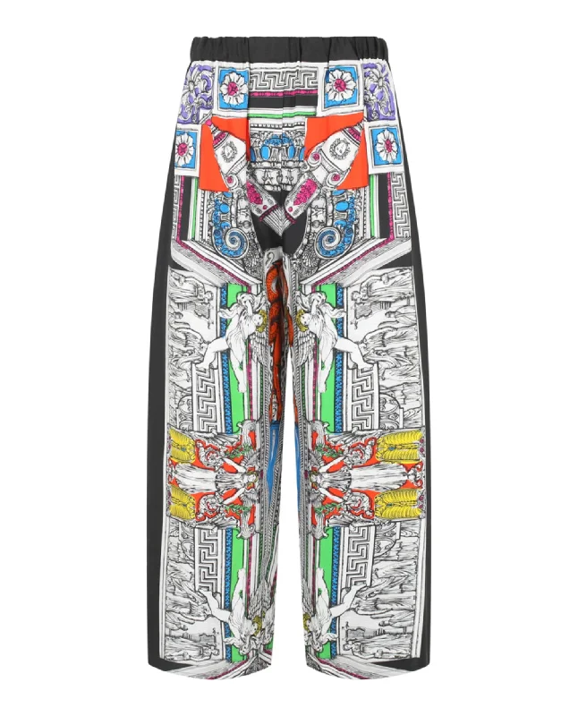 Exclusive Access Multicolored Silk Pants