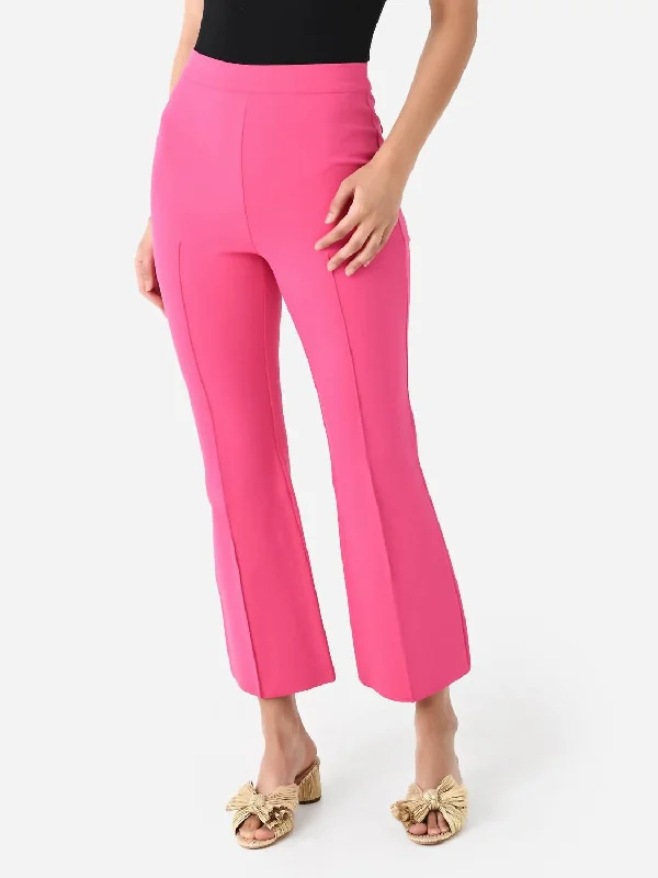 Closeout Porterfield Crop Flare Pant In Fuschia