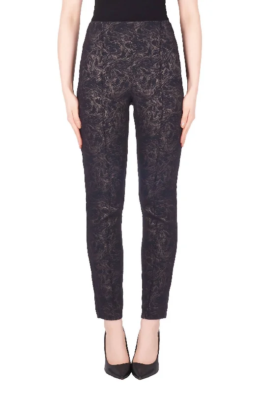 Clearance Event Pull On Metallic Pant In Black