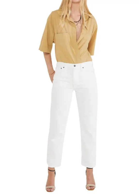 Mega Deal Rhea Mid Rise Crop Jeans In Vintage White