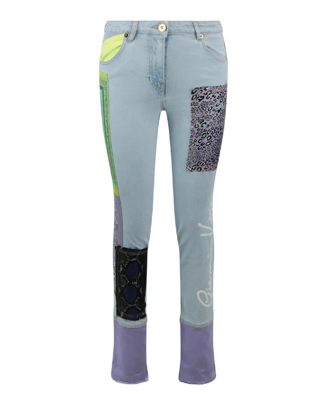 Exclusive Access Signature Patchwork Skinny Jeans